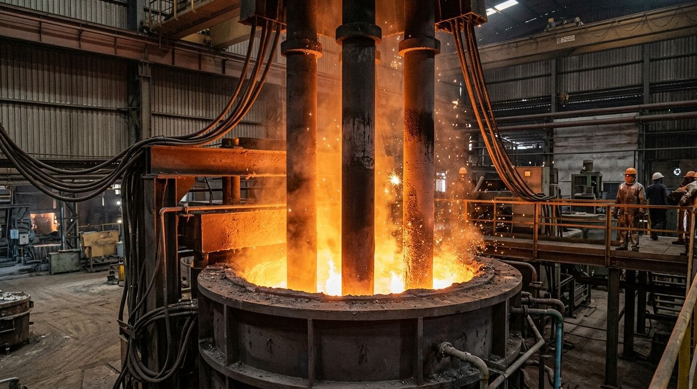 Submerged Arc Furnace electrodes during carbothermic smelting