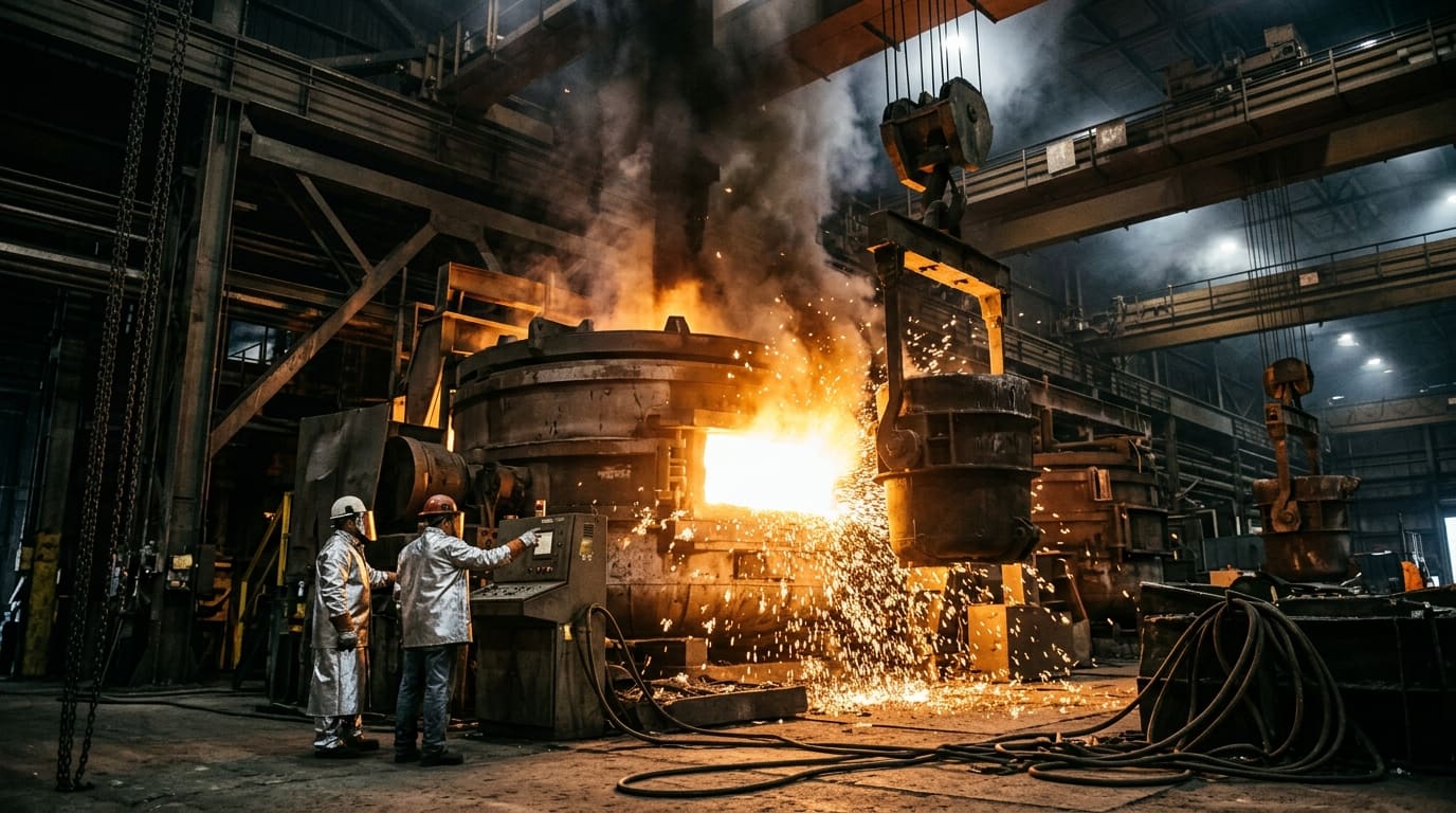 Steel melting in the electric furnace